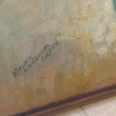 Large Framed Original Art on Canvas by Esther Liedholm Skeen