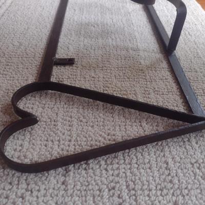 Large Wrought Metal Dish Display Rack