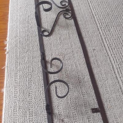 Large Wrought Metal Dish Display Rack