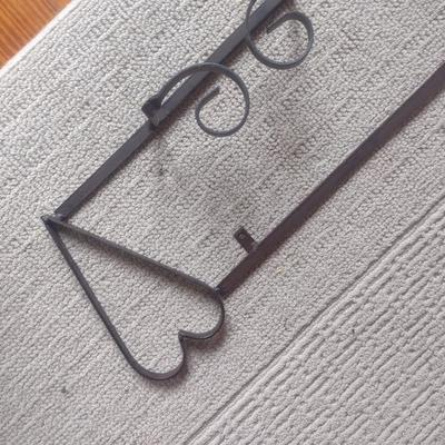 Large Wrought Metal Dish Display Rack