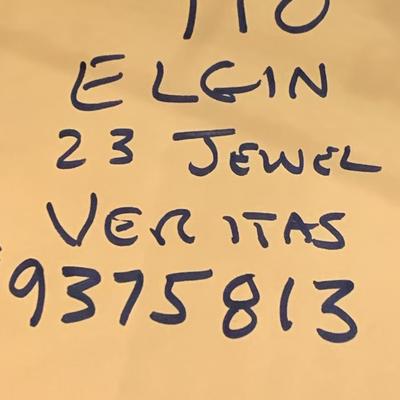 Elgin Veritas 23 Jewels Pocket Watch #9375813