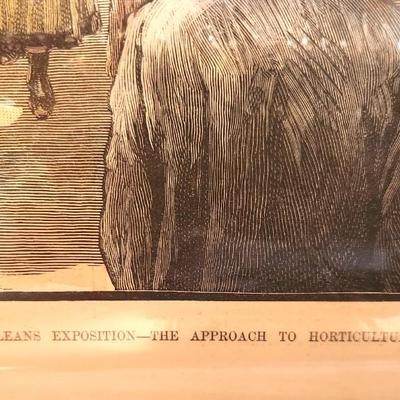 Lot #254 Harper's Weekly Jan 1885 - Approach to Horticultural Hall - New Orleans World Exposition