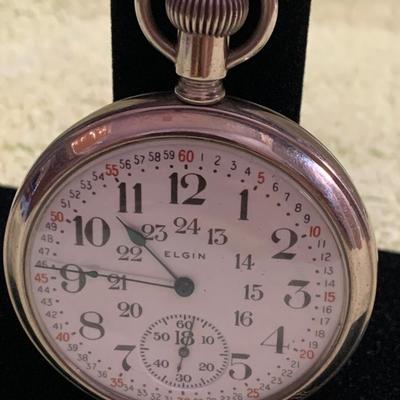Elgin Clear Back Pocket Watch #4470849
