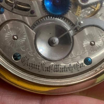 Elgin Clear Back Pocket Watch #4470849