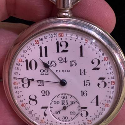 Elgin Clear Back Pocket Watch #4470849