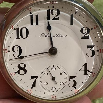 Hamilton 17 Jewels 924 Pocket Watch #1486788
