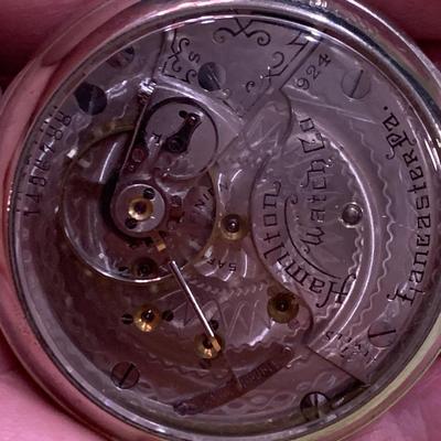 Hamilton 17 Jewels 924 Pocket Watch #1486788