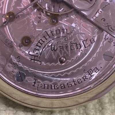 Hamilton 17 Jewels 924 Pocket Watch #1486788