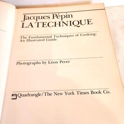 Lot #257 La Techique: An Illustrated Guide to the Fundamental Techniques of Cooking - French Chef AUTOGRAPHED