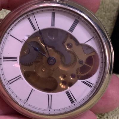 Clear Back Pocket Watch