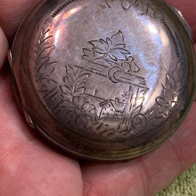 Elgin Watch Co Pocket Watch w/ Fob & Key George Mayer #304464