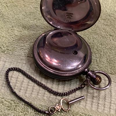 Elgin Watch Co Pocket Watch w/ Fob & Key George Mayer #304464