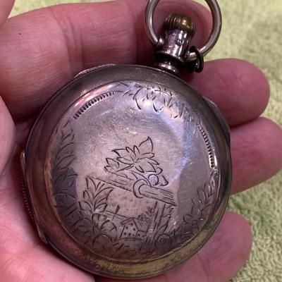 Elgin Watch Co Pocket Watch w/ Fob & Key George Mayer #304464