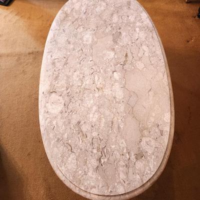Lot #261 Queen Anne Style Coffee Table - Marble Top - made in Italy