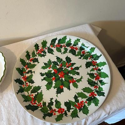 Christmas Trays and Pie Plate (DR)
