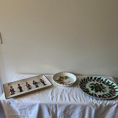 Christmas Trays and Pie Plate (DR)