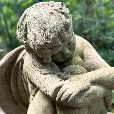 Cement Birdbath & Garden Sculptures (BY-RG)