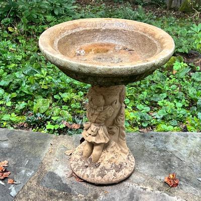Cement Birdbath & Garden Sculptures (BY-RG)