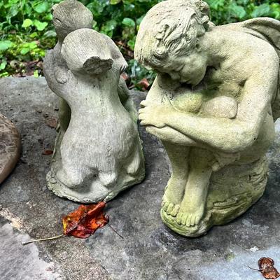 Cement Birdbath & Garden Sculptures (BY-RG)