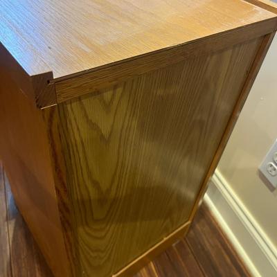 Wooden Two Drawer File Cabinet (BLR-MG)