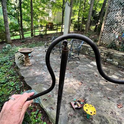Recycled Metal Rooster Tricycle Planter, Pendulum Stakes & More (BY-RG)