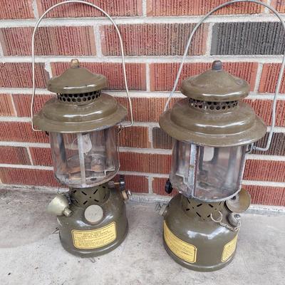 US Military Single Mantle Gasoline Lanterns by Coleman (G-BBL)