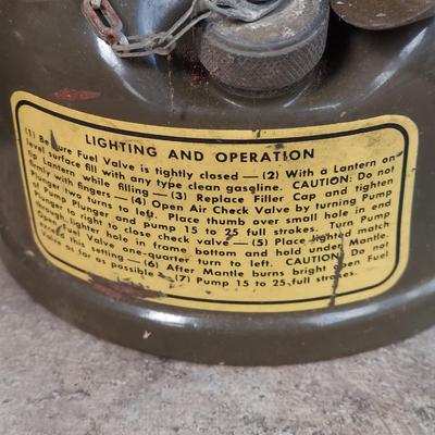 US Military Single Mantle Gasoline Lanterns by Coleman (G-BBL)