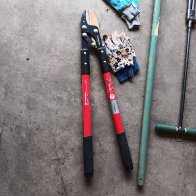 YARD TOOLS PLUS WEED BLOCK AND METAL FENCING