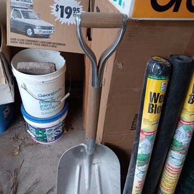 YARD TOOLS PLUS WEED BLOCK AND METAL FENCING