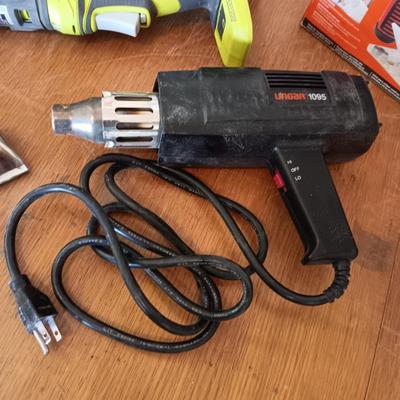 PROJECT KIT, HEAT GUN AND RYOBI CORDLESS MULTI TOOL (NO BATTERY OR CHARGER)