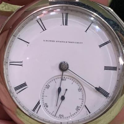 United States Watch Co Pocket Watch - Needs TLC #21244