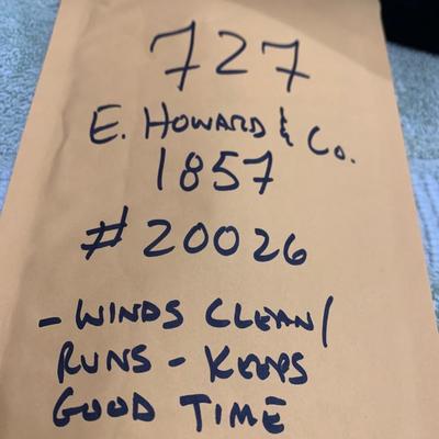 1857 E. Howard Pocket Watch #20026