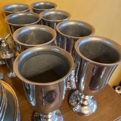 Pewter dining set