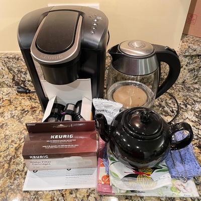 Keurig Coffee Maker & Chefman Electric Kettle (K-SS)