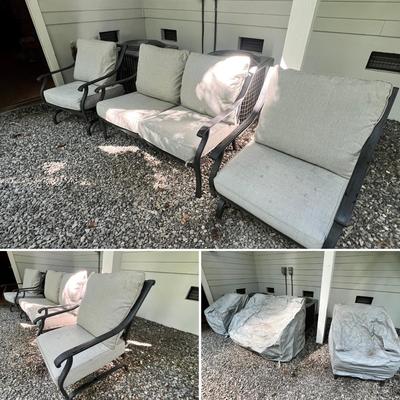 Patio Furniture Set With Protective Covers (BY-RG)