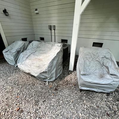 Patio Furniture Set With Protective Covers (BY-RG)