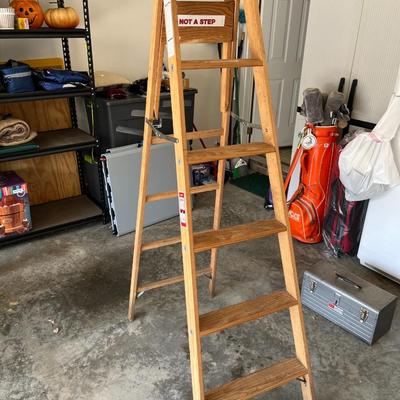 Werner Wooden 6' Step Ladder (G)