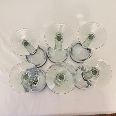 Artisan Blown Blue-Rimmed Drinkware (K-SS)