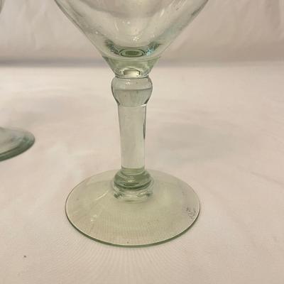 Artisan Blown Blue-Rimmed Drinkware (K-SS)