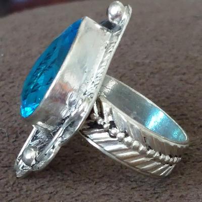 Topaz and Sterling Silver Ring