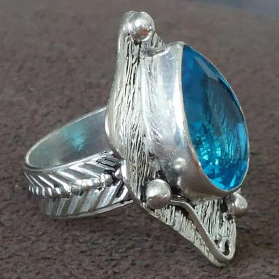 Topaz and Sterling Silver Ring