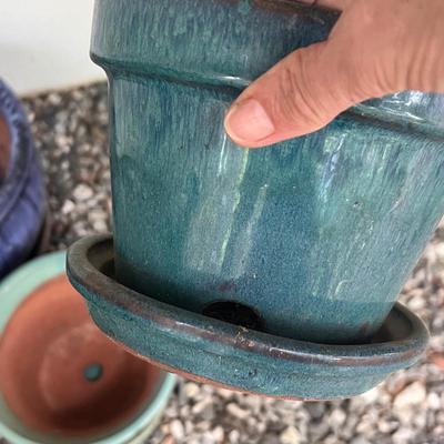 Assortment of Glazed Plant Pots (BY-RG)