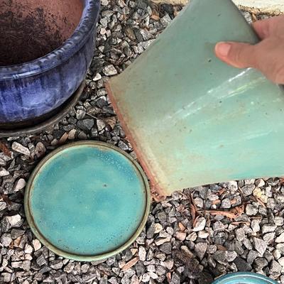 Assortment of Glazed Plant Pots (BY-RG)