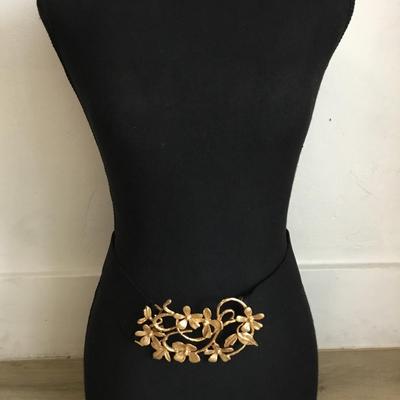 Zara floral stretch belt