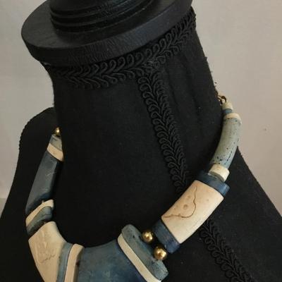 Vintage chunky statement necklace