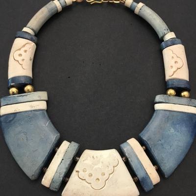 Vintage chunky statement necklace