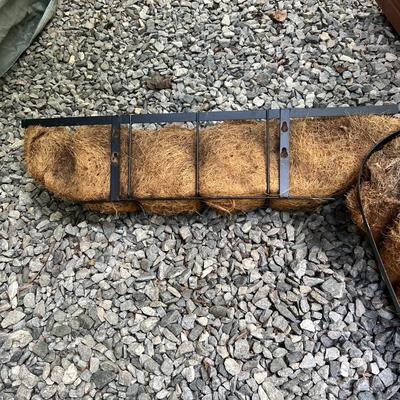 Two Wooden & Two Metal/Lined Flower Planter Boxes (BW-RG)