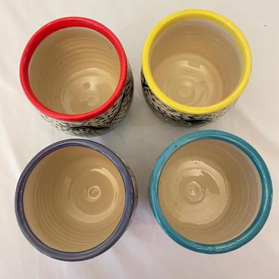 Local Artist Katherine Owen Sgraffito Mug Set (K-SS)