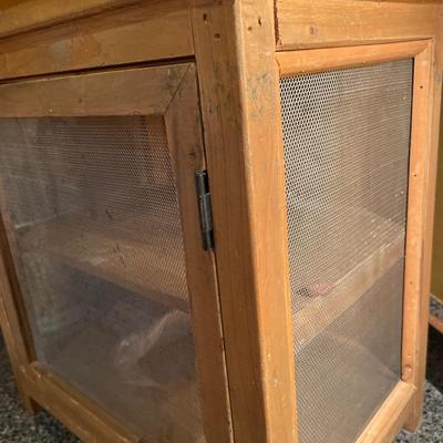 Small vintage screened cabinet