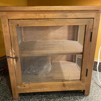 Small vintage screened cabinet